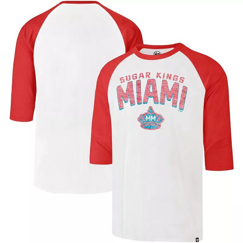 Mens 47 Cream Miami Marlins City Connect Crescent Franklin Raglan Three-Quarter Sleeve T-Shirt Product Image