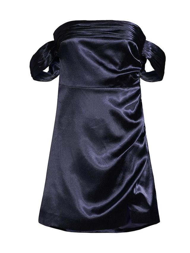 Womens Paz Strapless Satin Minidress Product Image