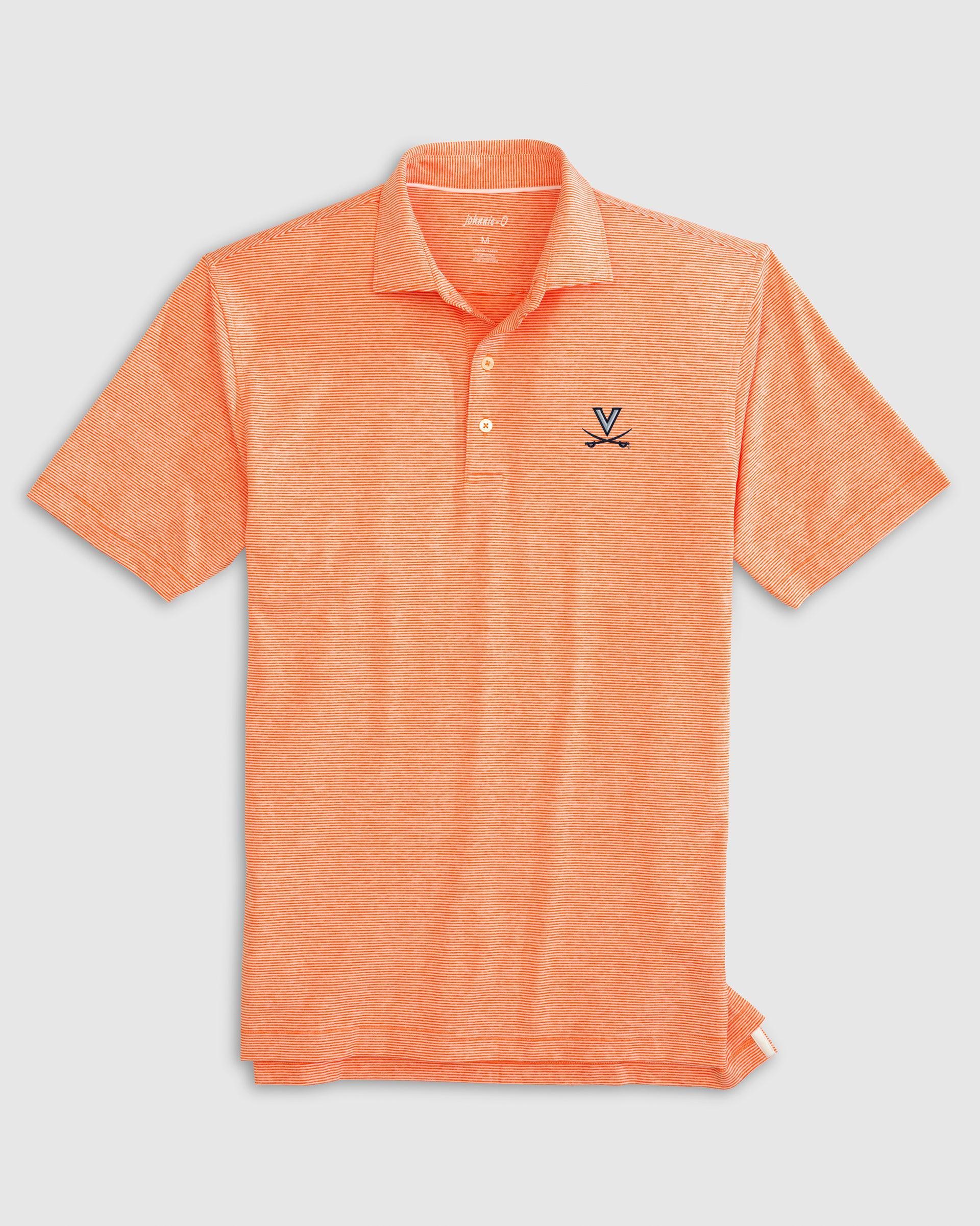 Virginia Lyndonn Striped Jersey Performance Polo Product Image