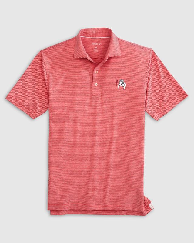 Texas Rangers Lyndonn Striped Jersey Performance Polo Product Image