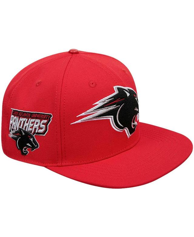 Mens Pro Standard Red Clark Atlanta University Panthers Evergreen Mascot Snapback Hat Product Image