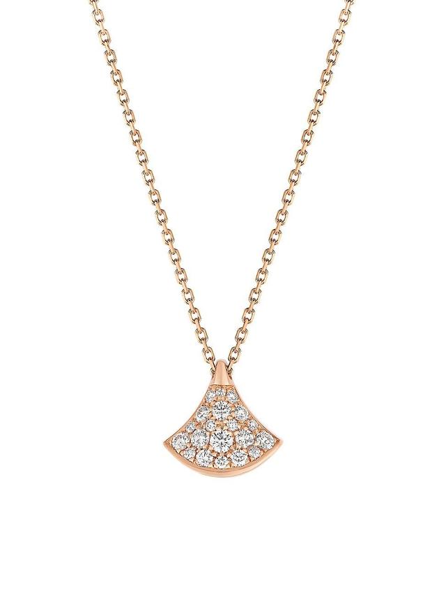 Womens Divas Dream 18K Rose Gold & 0.19 TCW Diamond Pendant Necklace Product Image