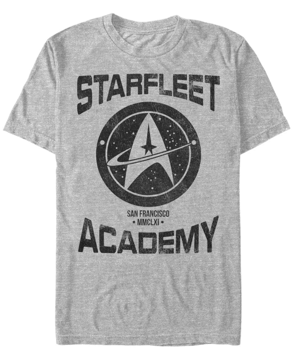 Mens Star Trek Starfleet Academy Delta Emblem Tee Athletic Grey Product Image