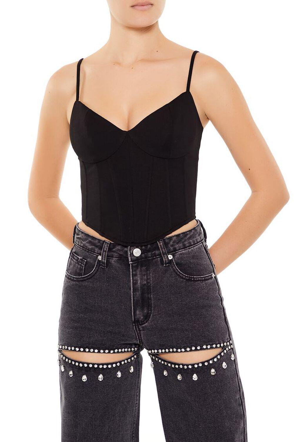 Sweetheart Cropped Bustier Cami | Forever 21 Product Image