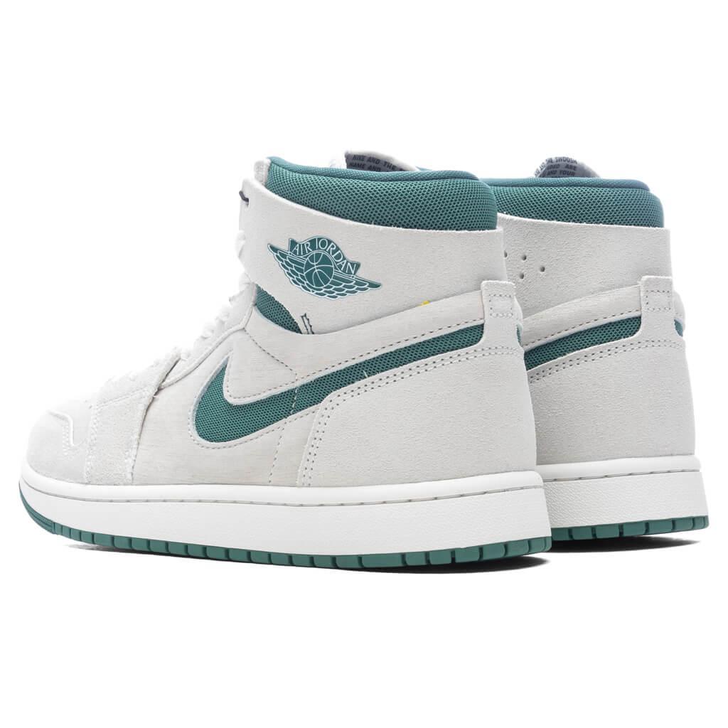 Air Jordan 1 Zoom CMFT 2 - Summit White/Biocoastal/Oxidized Green Male Product Image