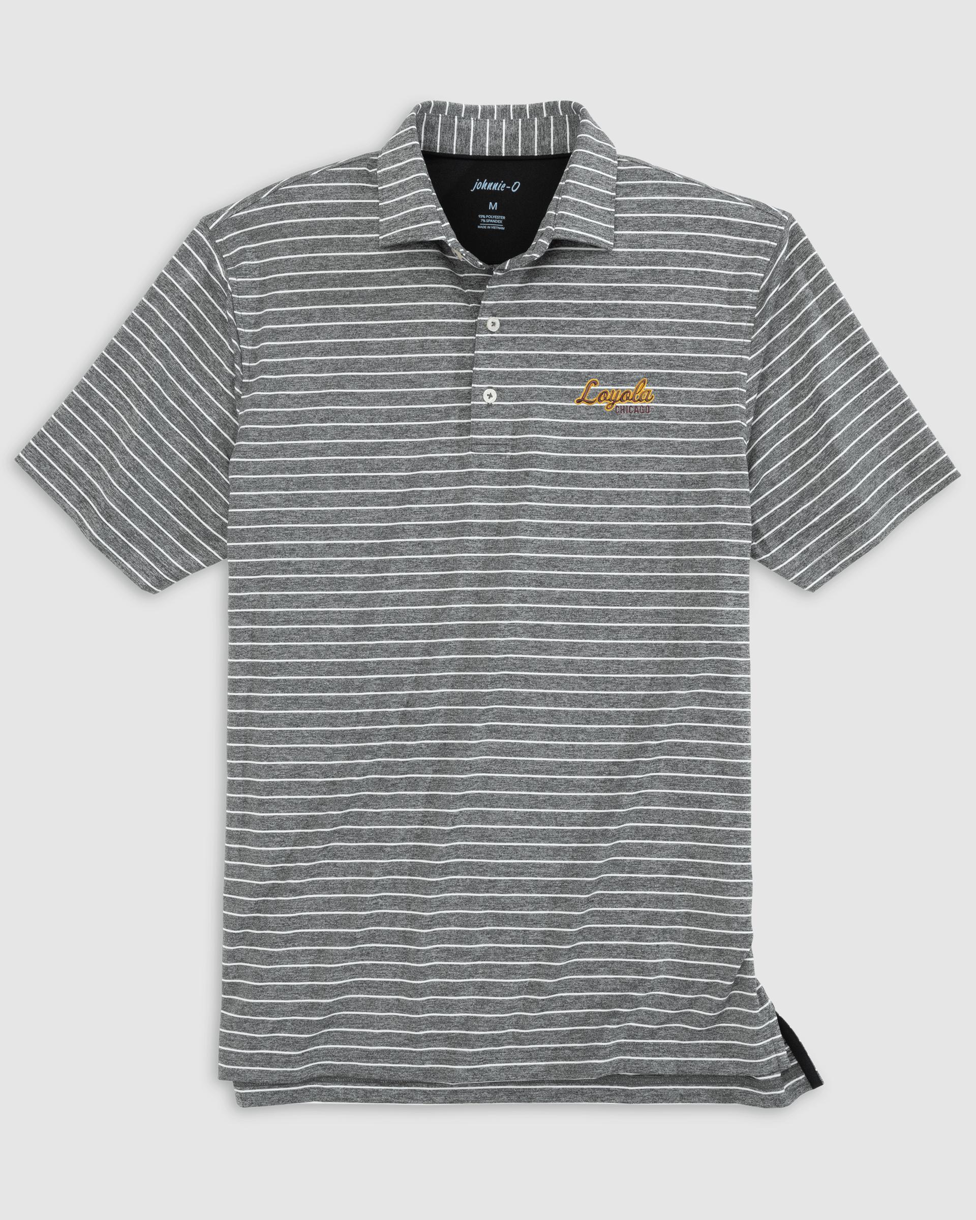 Loyola  Chicago Newton Striped Performance Polo Product Image