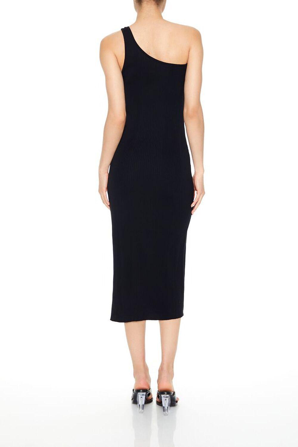 Ribbed One-Shoulder Midi Dress | Forever 21 Product Image