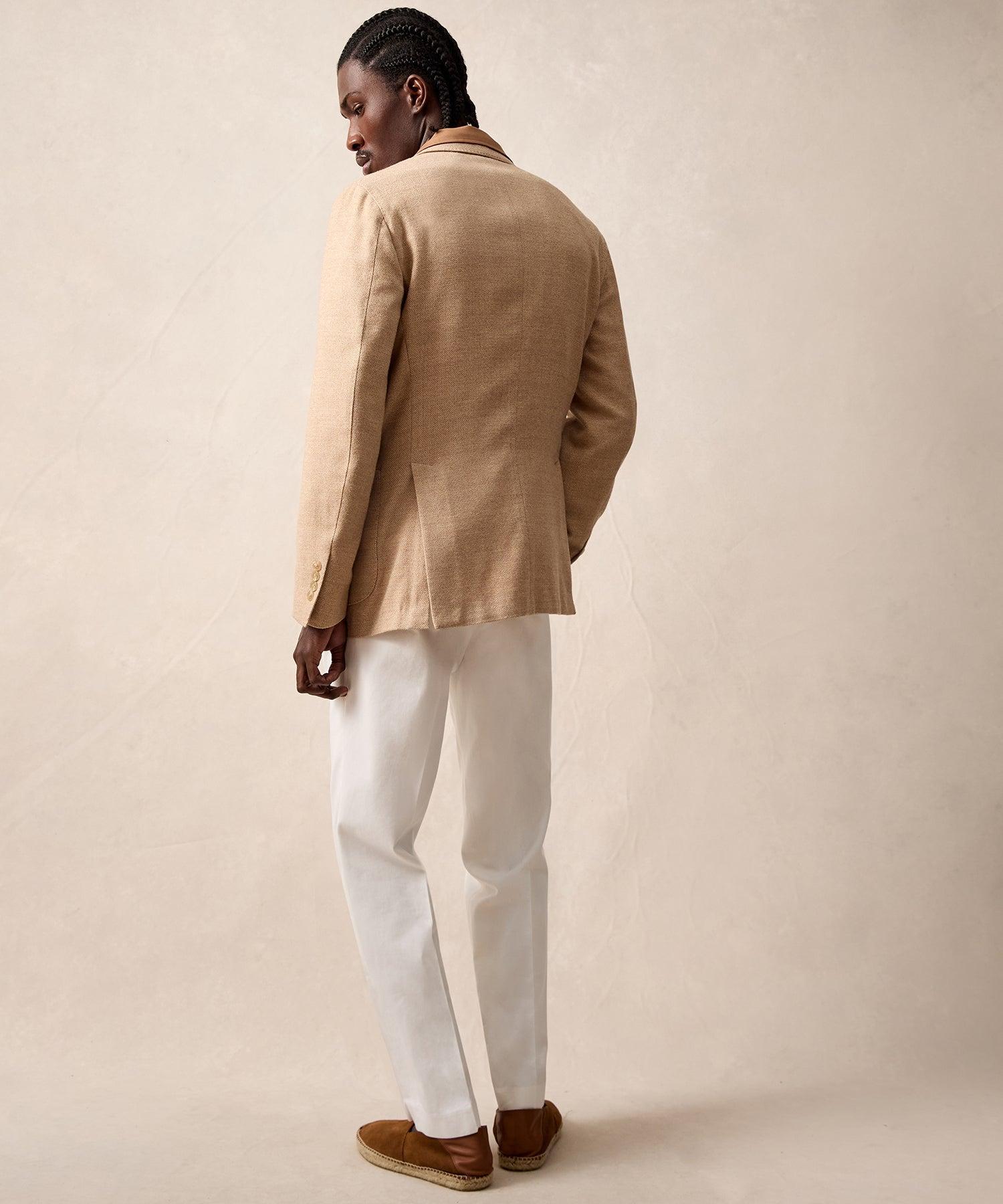 Italian Cotton Wool Sport Coat in Wheat Product Image