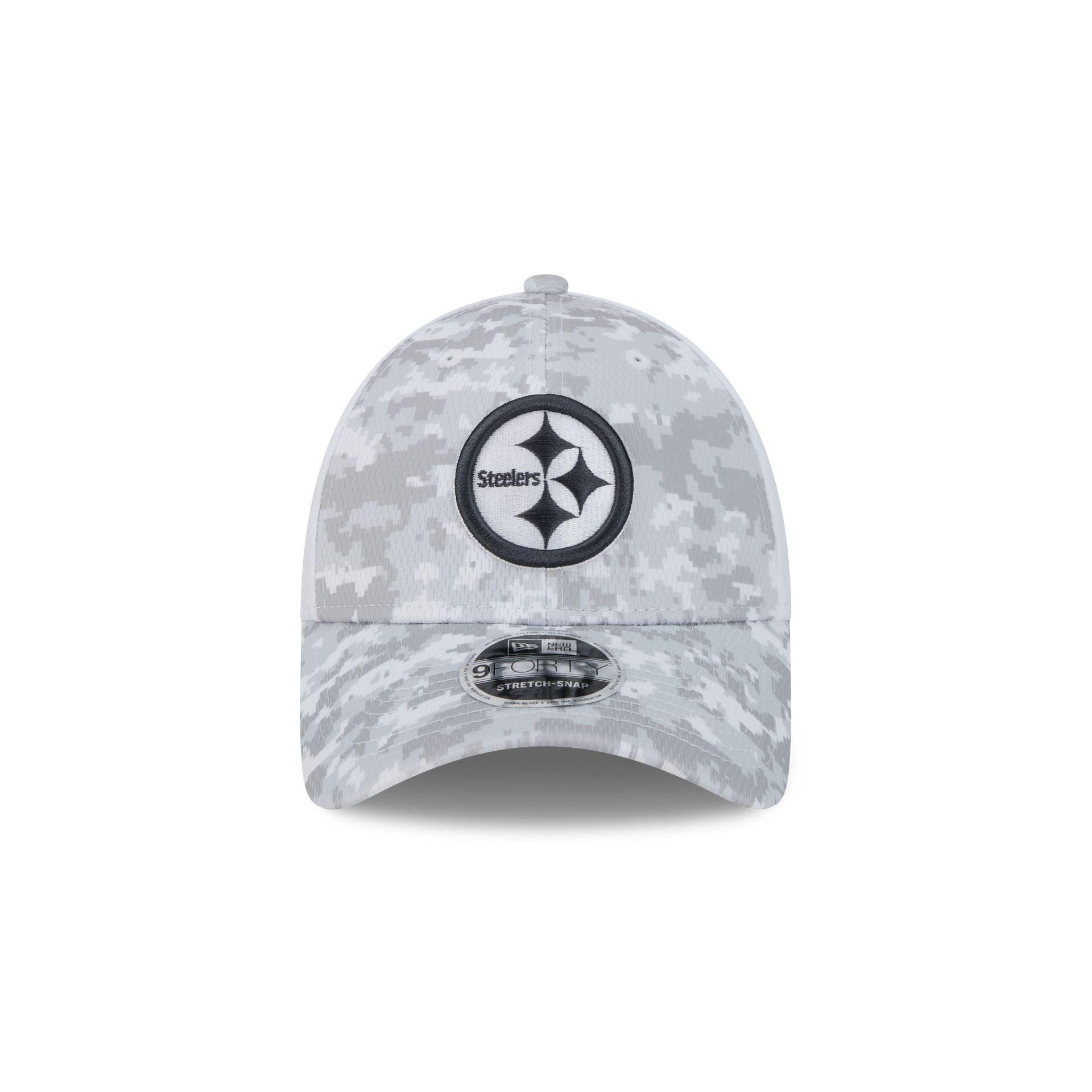 Pittsburgh Steelers 2024 Salute to Service 9FORTY Stretch-Snap Hat Male Product Image