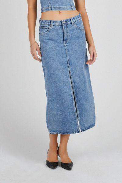 Abrand Jeans 99 Denim Low Maxi Skirt Womens at Urban Outfitters Product Image