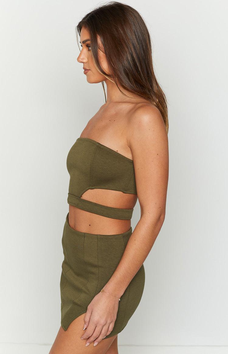 Emerson Green Strapless Crop Top Product Image