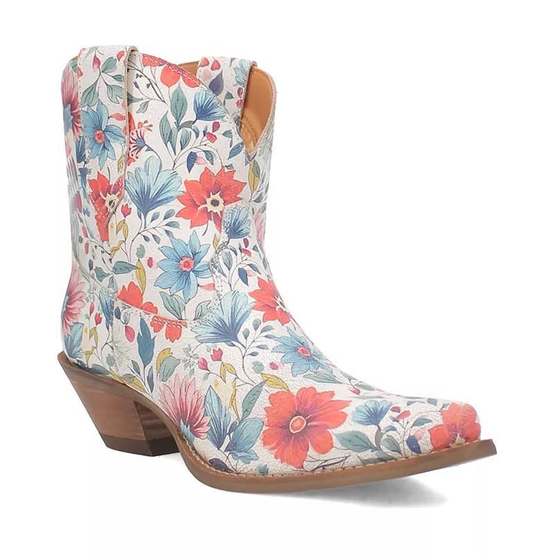 Dingo Pixie Rose Leather Bootie Women's Boots Product Image