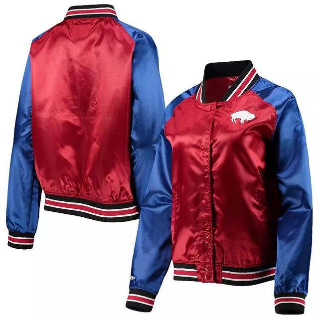 Womens Mitchell & Ness Buffalo Bills Team 2.0 Satin Raglan Full-Snap Jacket Product Image