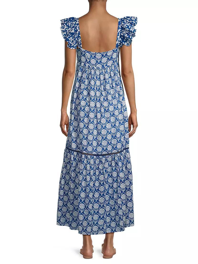 Jasmin Paisley Cotton Maxi Dress Product Image