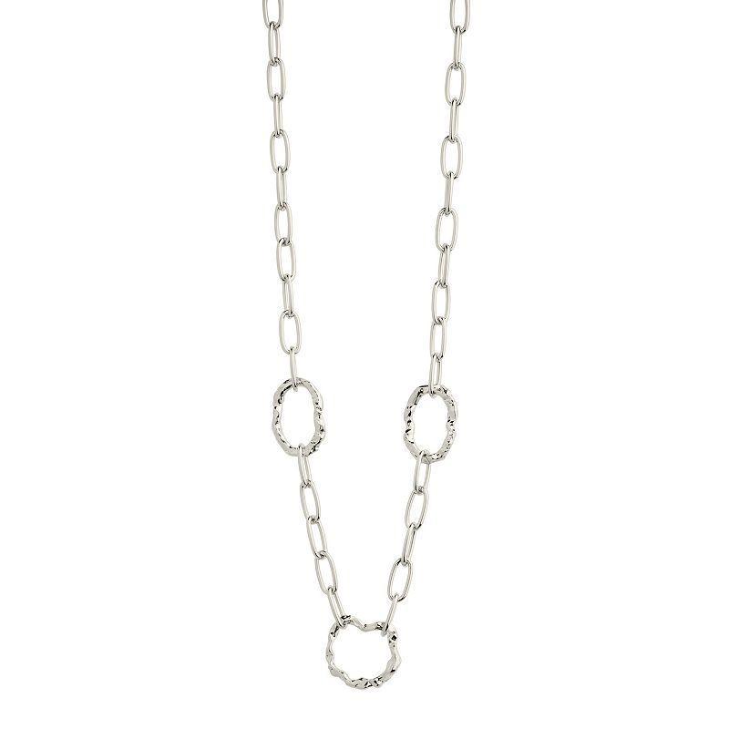 MC Collective Molten Chain Necklace, Womens, Silver Tone Product Image