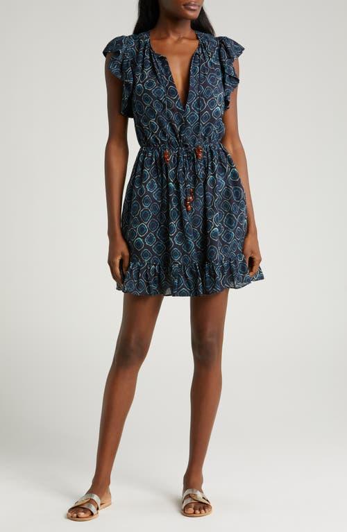 Ulla Johnson Kalina Floral Flutter Sleeve Cover-Up Minidress Product Image