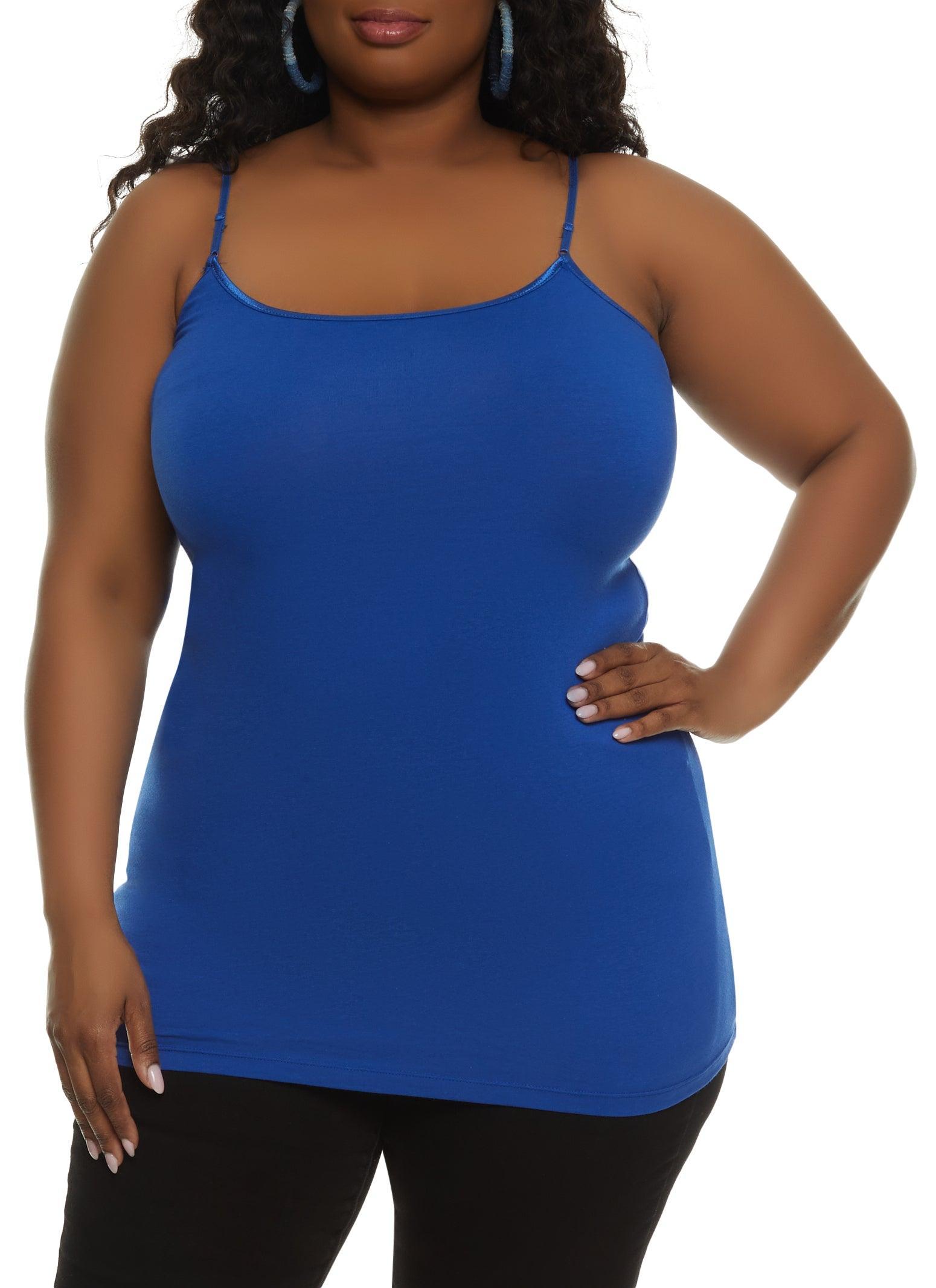 Womens Plus Size Solid Scoop Neck Cami Product Image