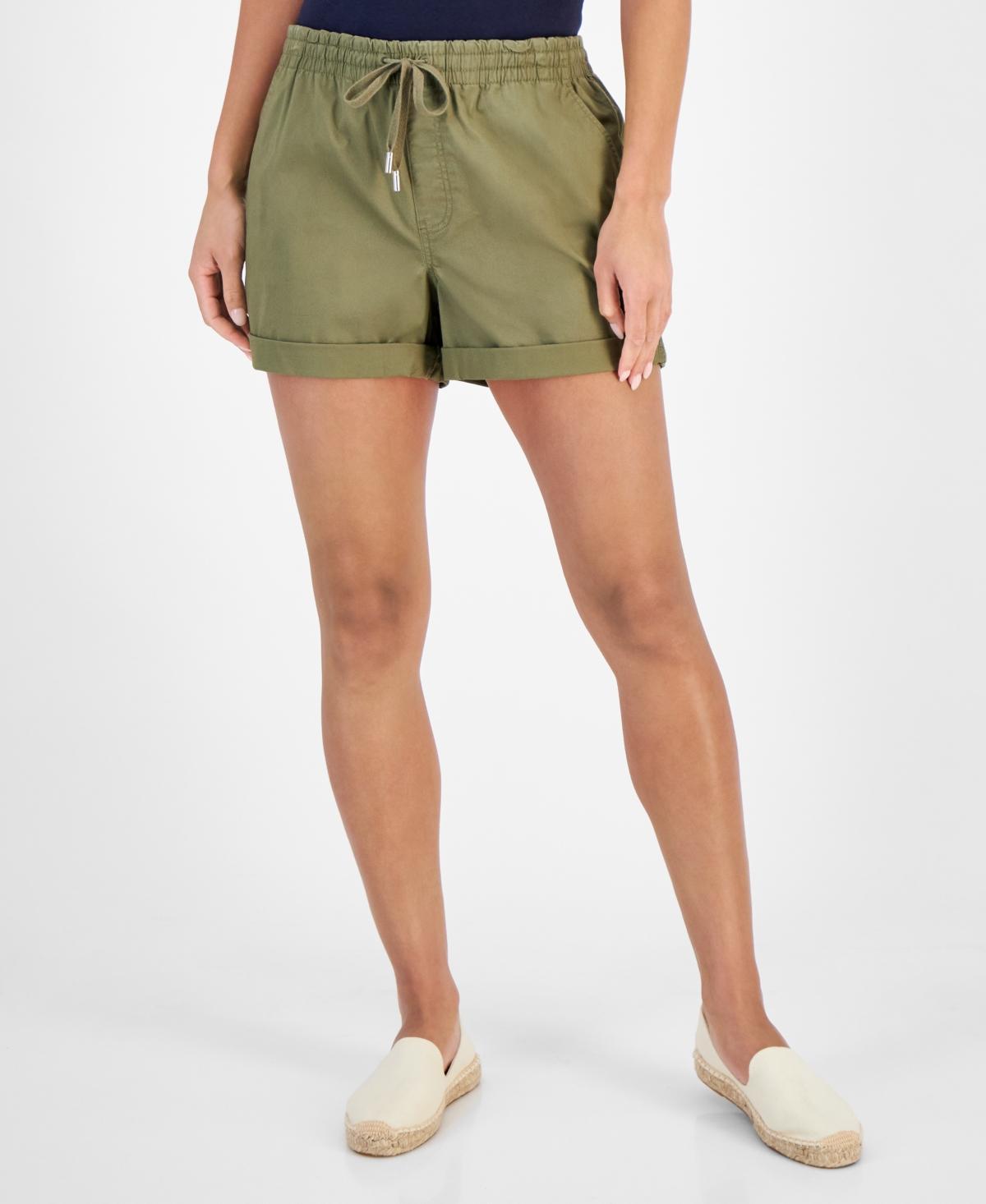 Nautica Jeans Womens Drawstring-Waist Dock Shorts Product Image