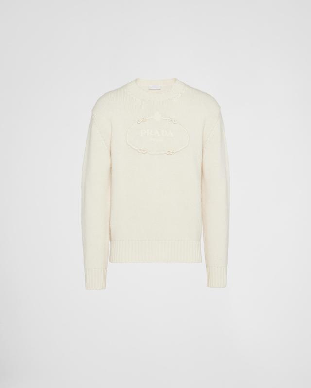 Wool and cashmere crew-neck sweater Product Image