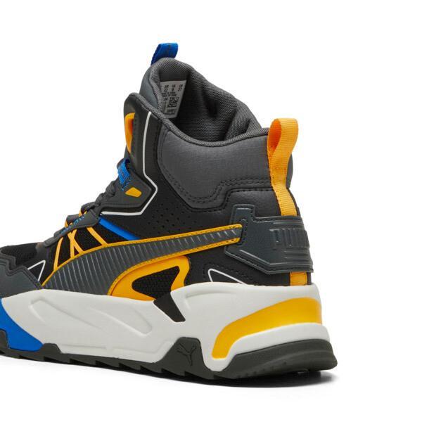 PUMA Trinity Mid Hybrid Men's Sneakers in Black/Shadow Grey/Tangerine Product Image