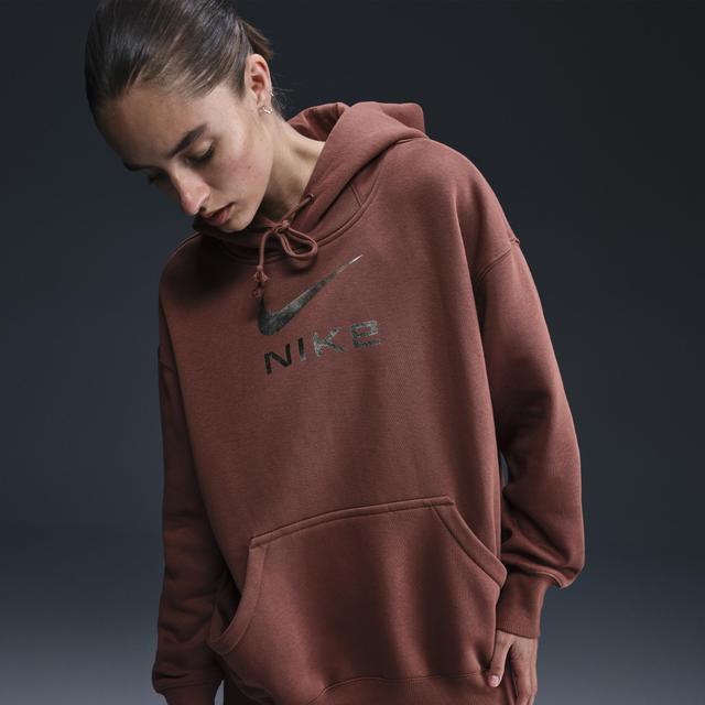 Womens Nike Sportswear Phoenix Fleece Oversized Pullover Graphic Hoodie Product Image