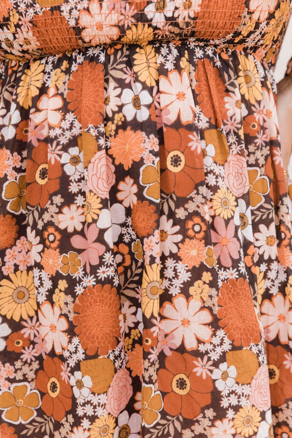 Daisy Dreamin' Brown Floral Dress Product Image