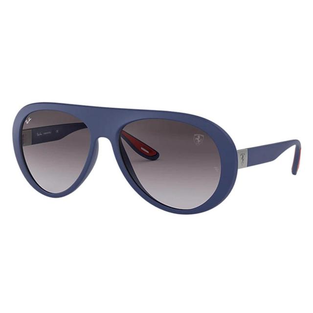 RAY BAN Rb4310m Scuderia Ferrari Collection Sunglasses Blue Frame Grey Lenses 58-16 Product Image