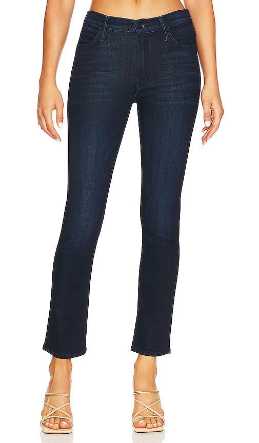 MOTHER The Mid Rise Dazzler Ankle in Now Or Never - Denim-Dark. Size 24 (also in 27). Product Image