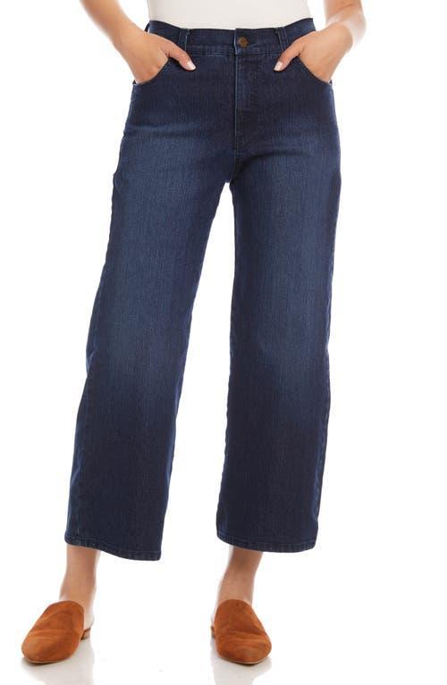 Karen Kane High Waist Crop Wide Leg Jeans Product Image