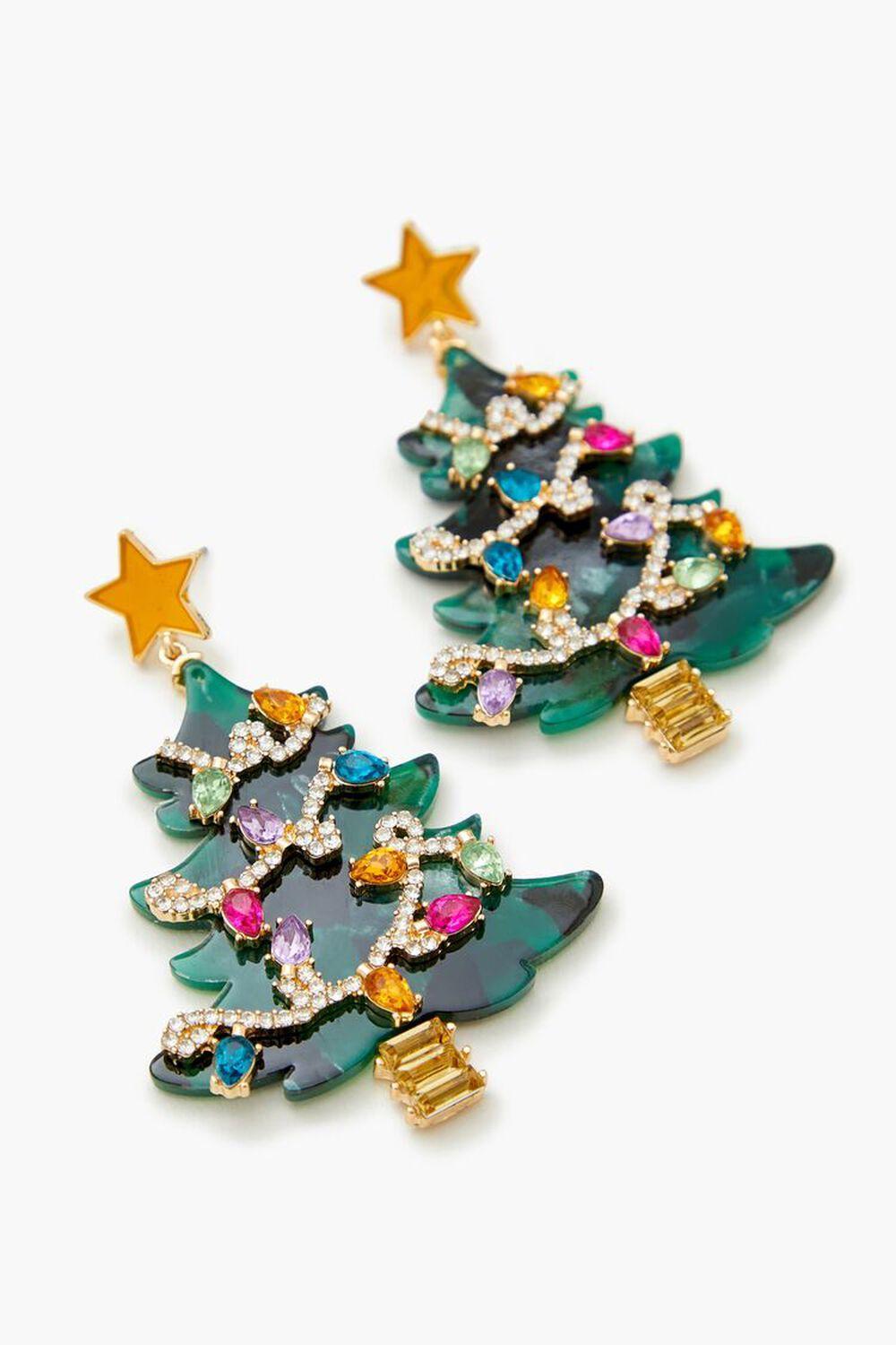 Christmas Tree Drop Earrings | Forever 21 Product Image