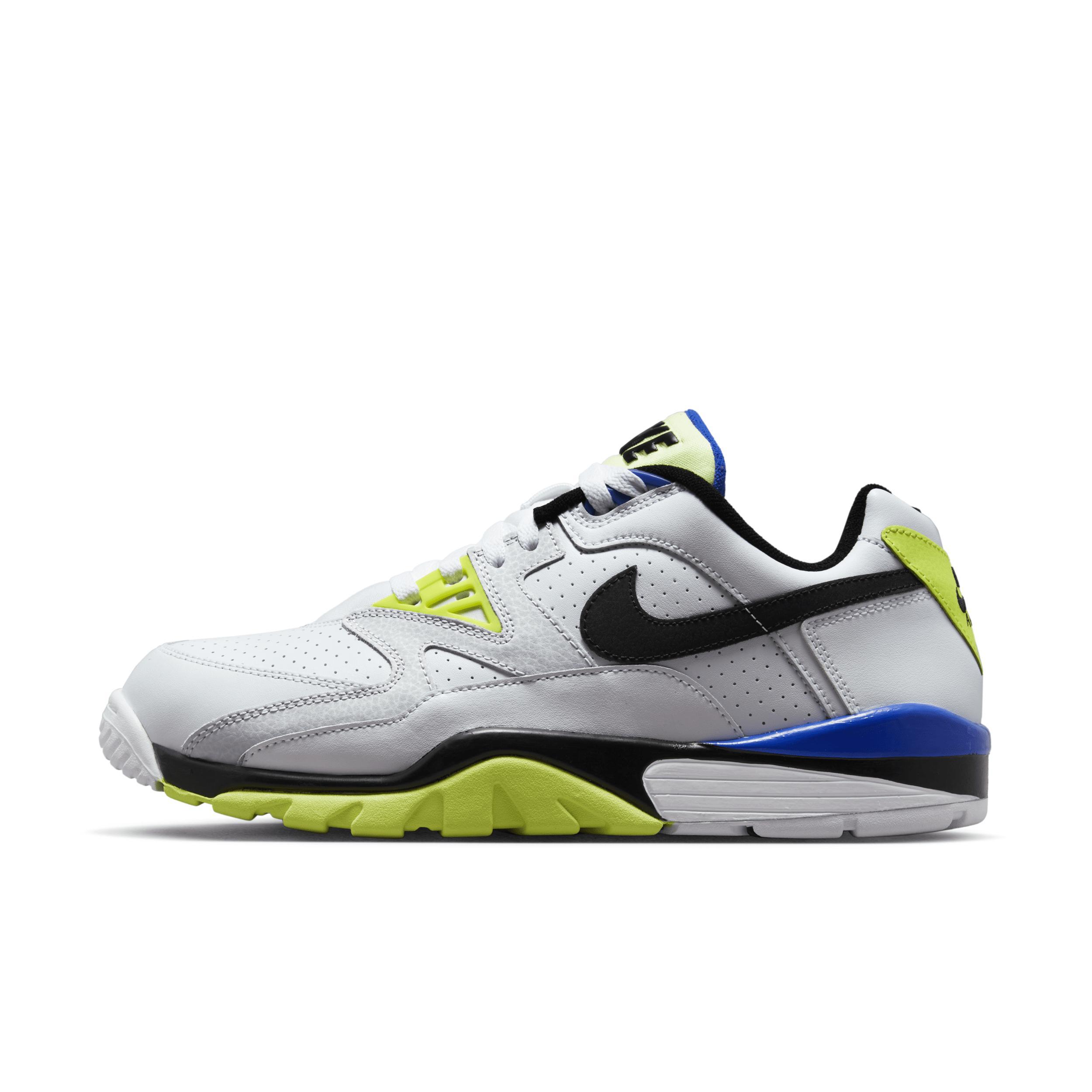 Nike Mens Air Trainer 3 - Running Shoes White/Blue/Volt Product Image