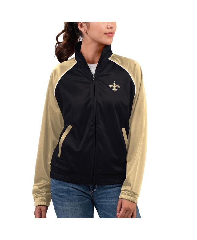 Womens G-iii 4Her by Carl Banks Black New Orleans Saints Showup Fashion Dolman Full-Zip Track Jacket Product Image