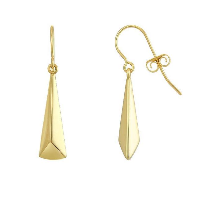 Forever 14K 14k Gold Puffed Kite Drop Earrings, Womens Product Image