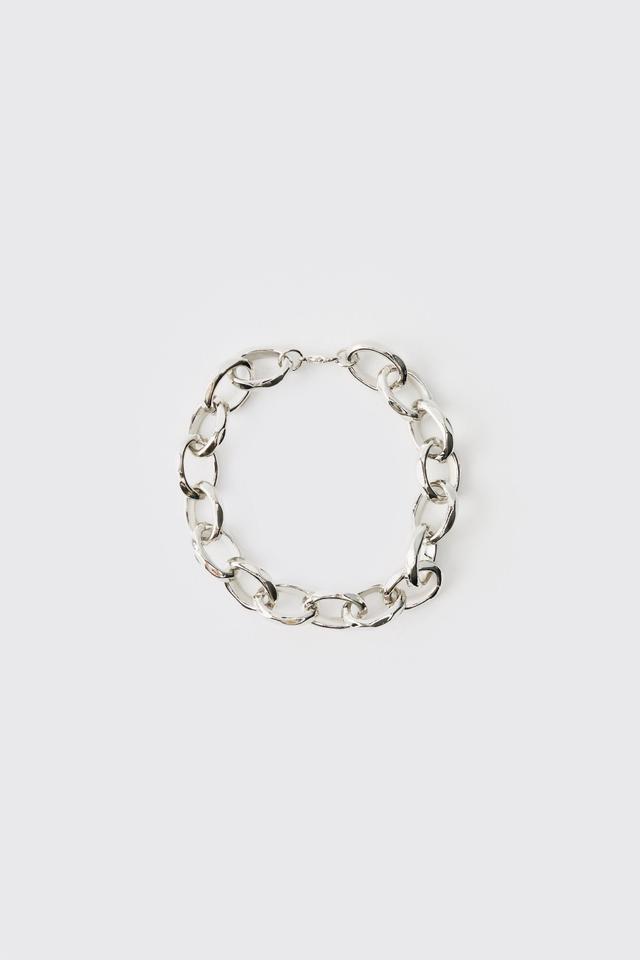 Silver Chain Bracelet | boohooMAN USA Product Image