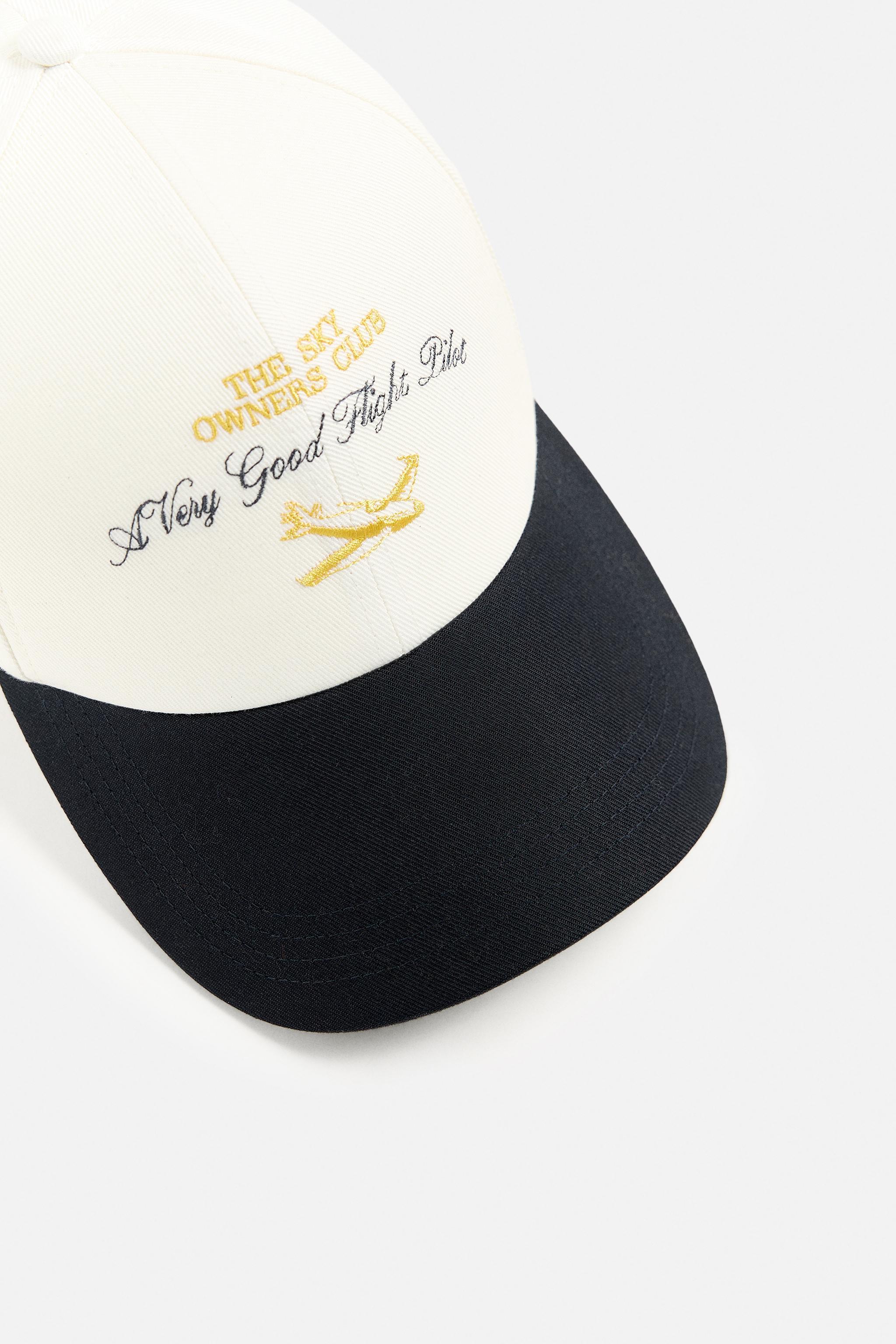 CONTRAST EMBROIDERED CAP Product Image