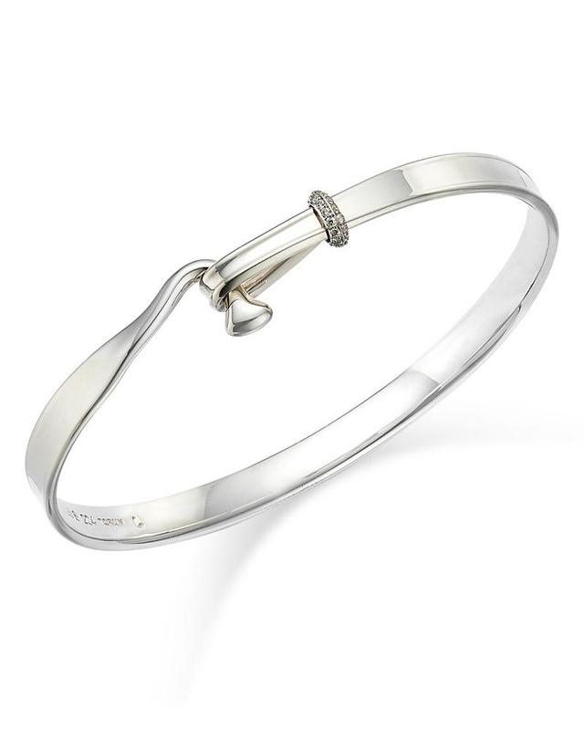 Womens Torun Sterling Silver & Diamond Bangle Product Image