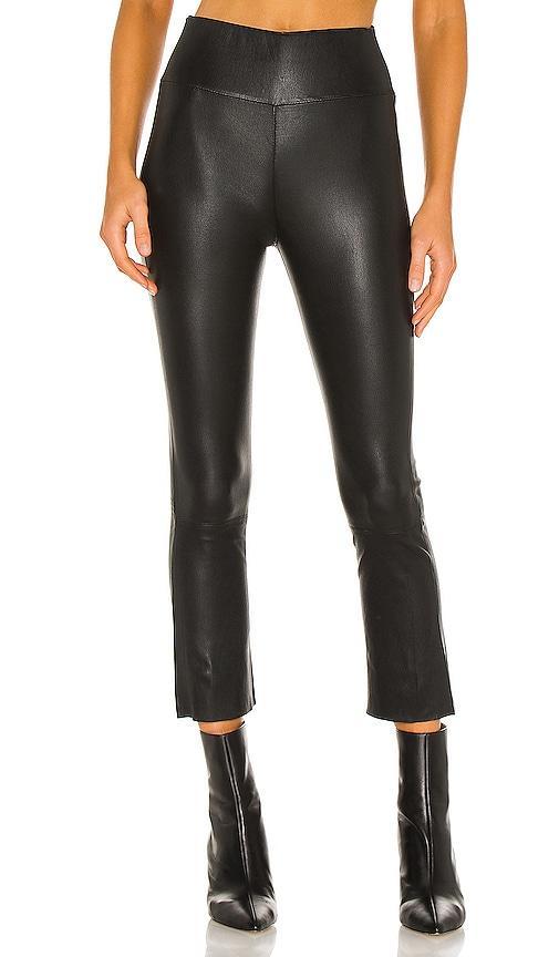 SPRWMN High Waist Crop Flare Legging Black. (also in XS). Product Image