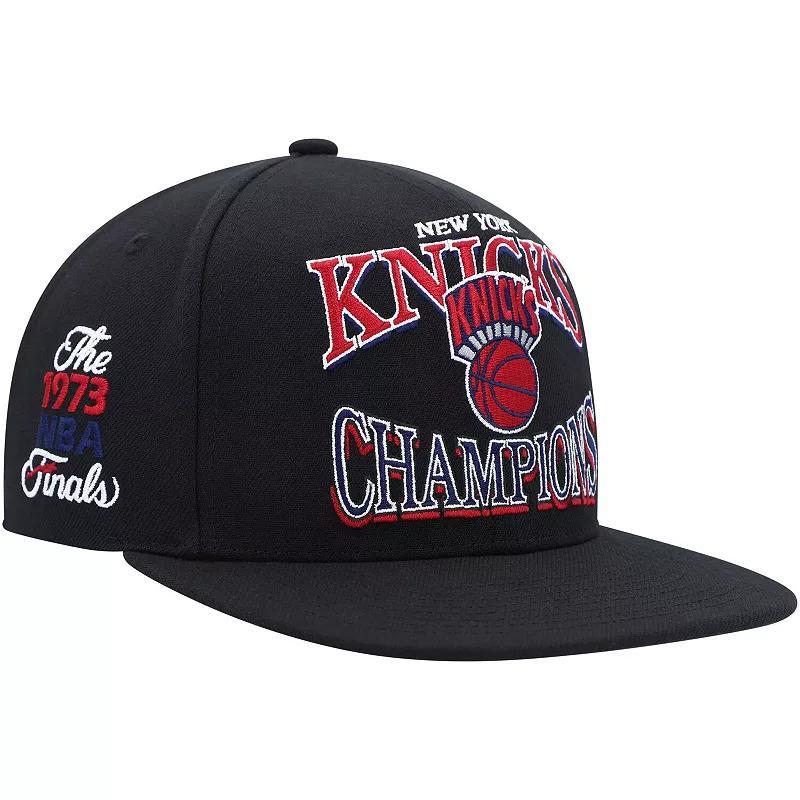 Mens Mitchell & Ness Black New York Knicks Hardwood Classics Soul Champions Era Diamond Snapback Hat Product Image