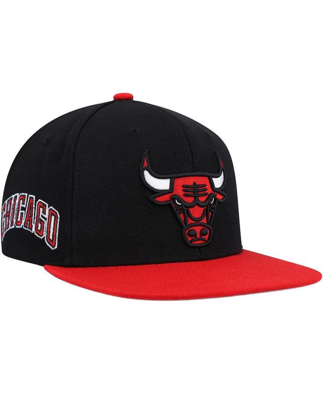 Mens Mitchell & Ness Black Chicago Bulls Side Core 2.0 Snapback Hat - Black Product Image