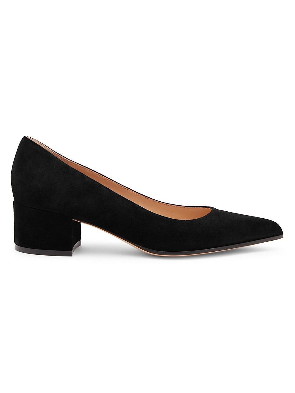 Womens Piper 45MM Suede Block Heel Pumps Product Image