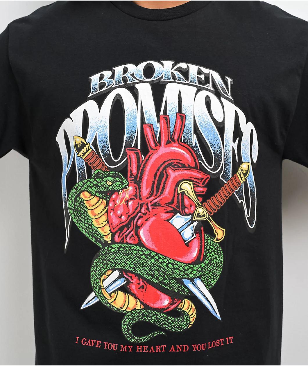 Broken Promises Lost Me Black T-Shirt Product Image