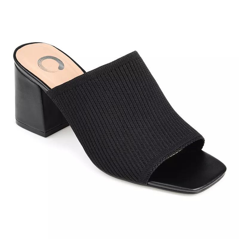 Journee Collection Womens Lorenna Block Heel Slide Sandals Product Image