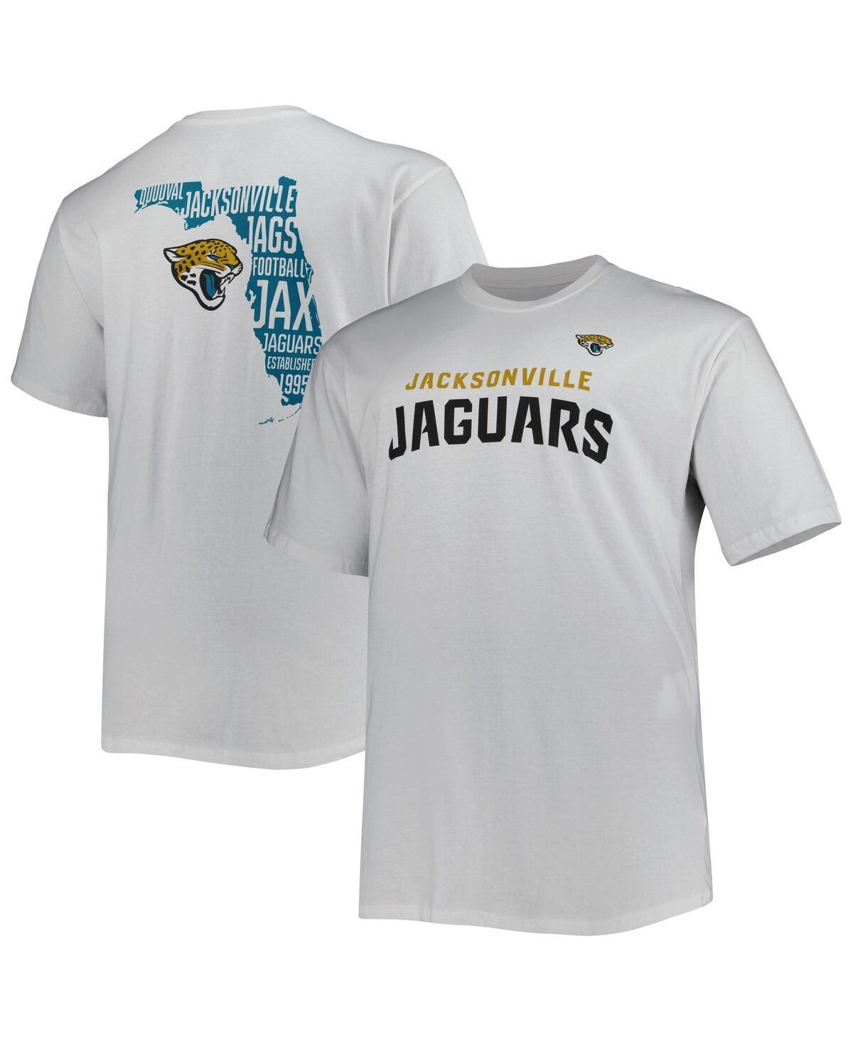 Mens Fanatics Branded White Jacksonville Jaguars Big & Tall Hometown Collection Hot Shot T-Shirt Product Image