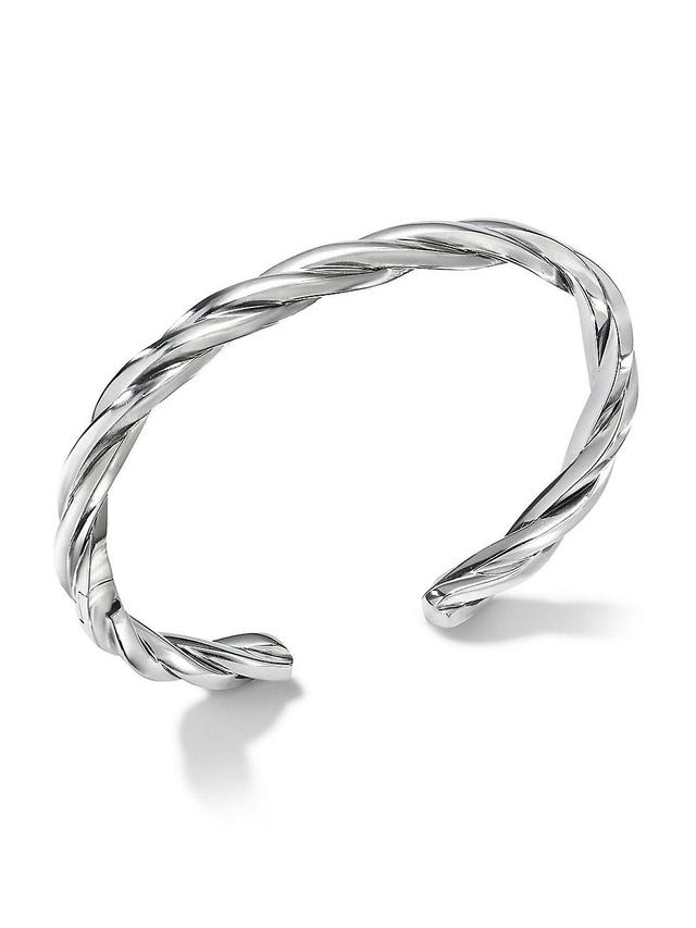 Mens Cable Twisted Cuff Bracelet Product Image