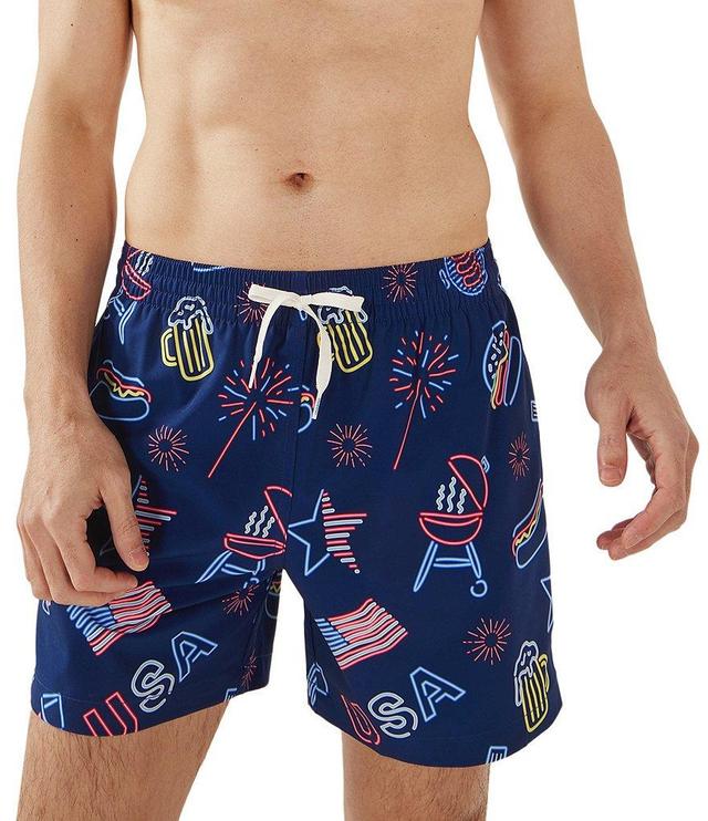 Chubbies Patriotic Lights Classic 5.5#double; Inseam Swim Trunks Product Image