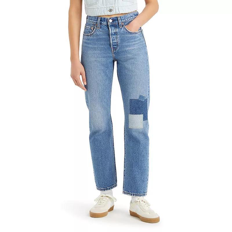 Womens Levis 501 High-Rise Straight Leg Jeans Product Image