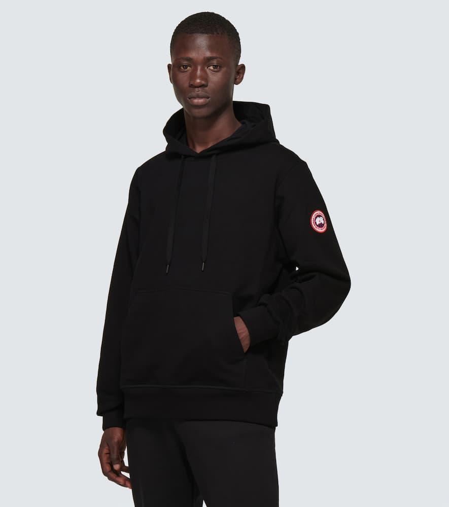 CANADA GOOSE Huron Relaxed-fit Cotton-jersey Hoody In Black Product Image