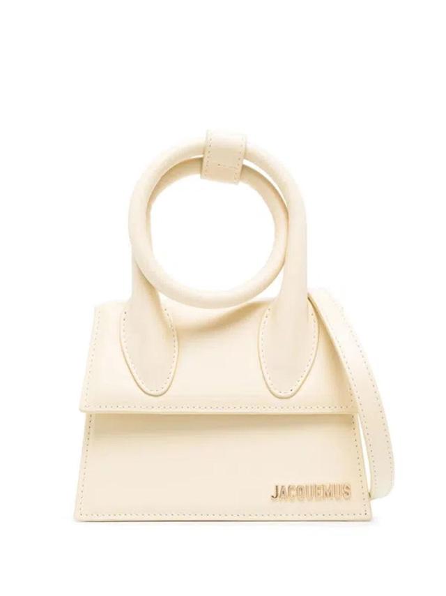 JACQUEMUS Le Chiquito Noeud Tote Bag In Neutrals Product Image