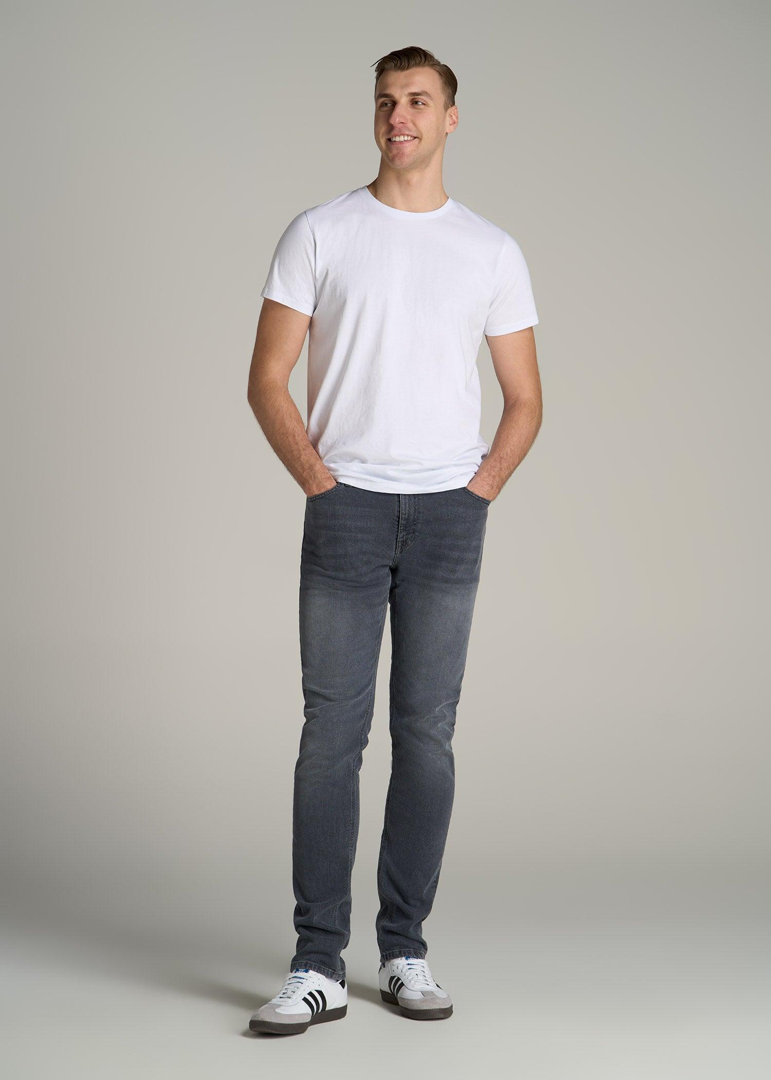 Americana Collection Dylan Slim Fit Jeans For Tall Men in Wolf Grey Male Product Image