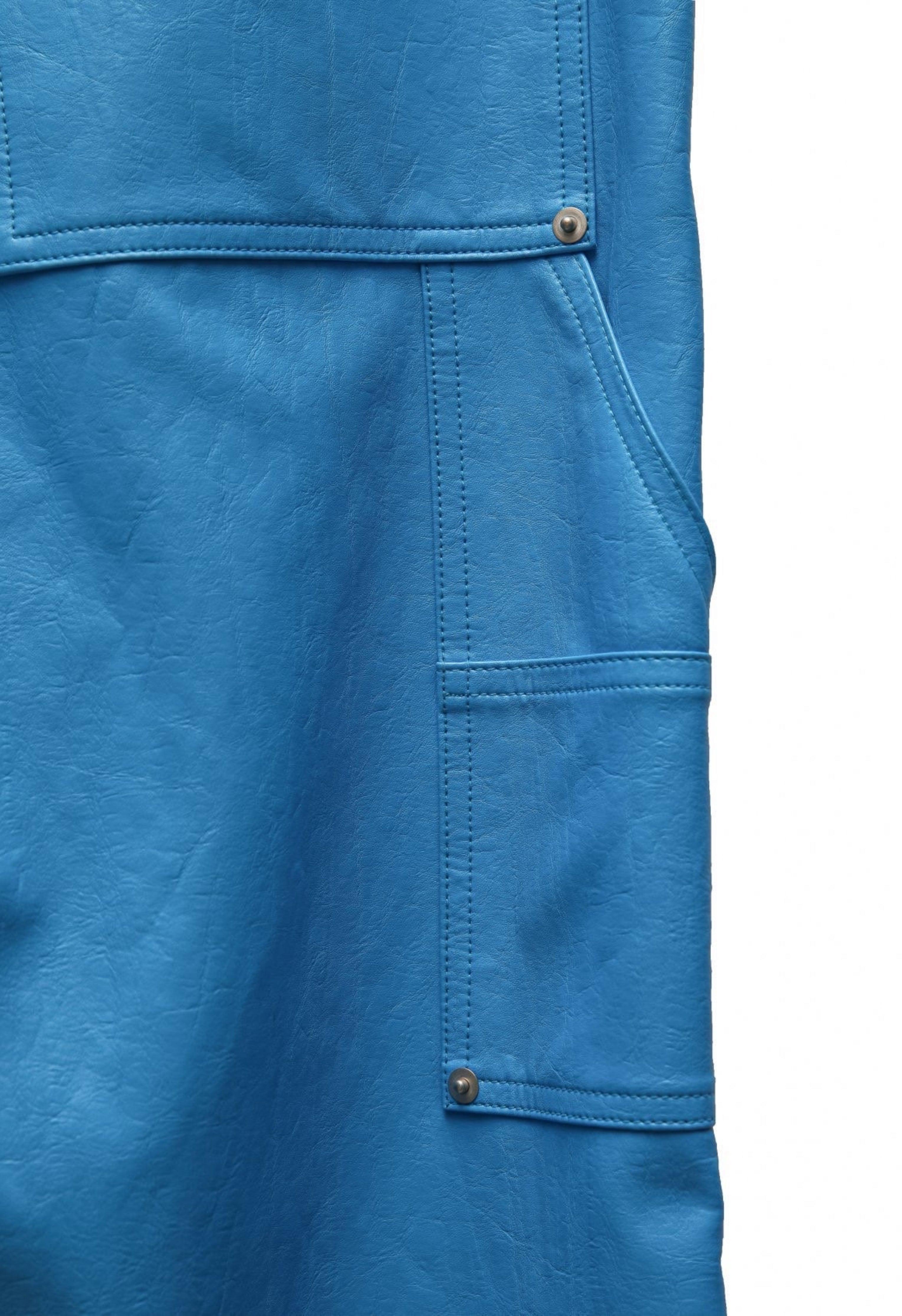 Sima Blue Vegan Leather Pant Product Image